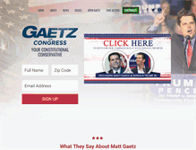 Tablet Screenshot of mattgaetz.com